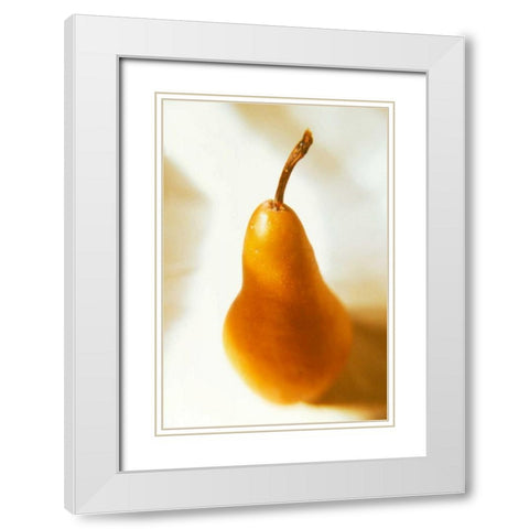 Pears I White Modern Wood Framed Art Print with Double Matting by Stefko, Bob