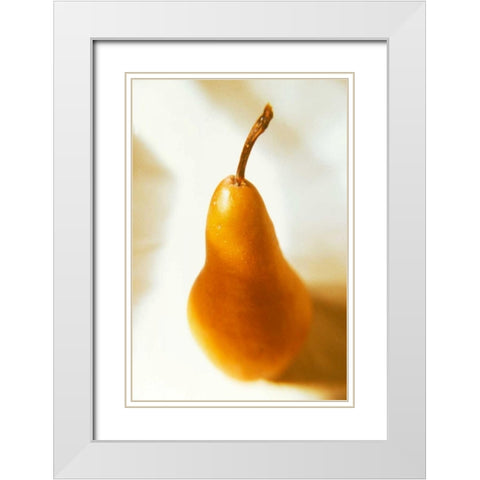 Pears I White Modern Wood Framed Art Print with Double Matting by Stefko, Bob