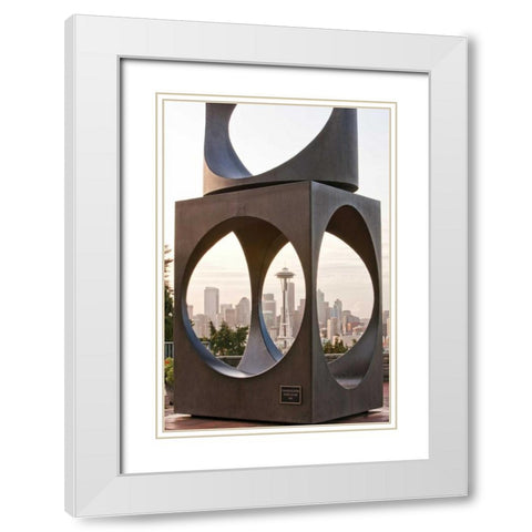 Kerry Park I White Modern Wood Framed Art Print with Double Matting by Stefko, Bob