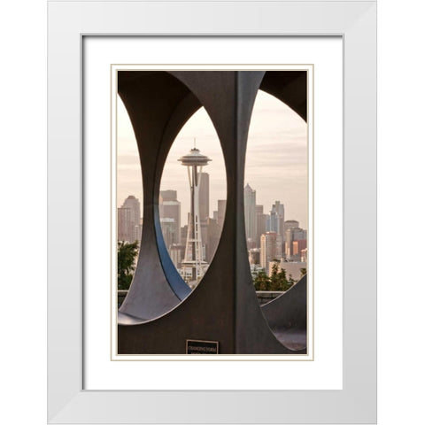 Kerry Park II White Modern Wood Framed Art Print with Double Matting by Stefko, Bob