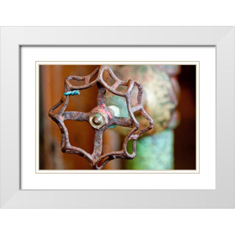 Open and Shut White Modern Wood Framed Art Print with Double Matting by Styber, Dana