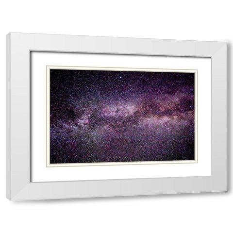 Stars Tonight White Modern Wood Framed Art Print with Double Matting by Taylor, Douglas