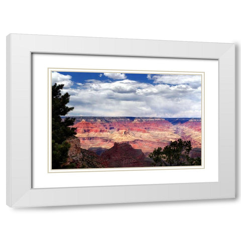 Grand Canyon Skies White Modern Wood Framed Art Print with Double Matting by Taylor, Douglas