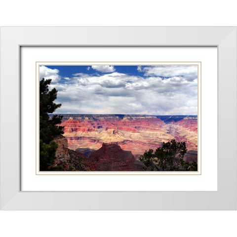 Grand Canyon Skies White Modern Wood Framed Art Print with Double Matting by Taylor, Douglas