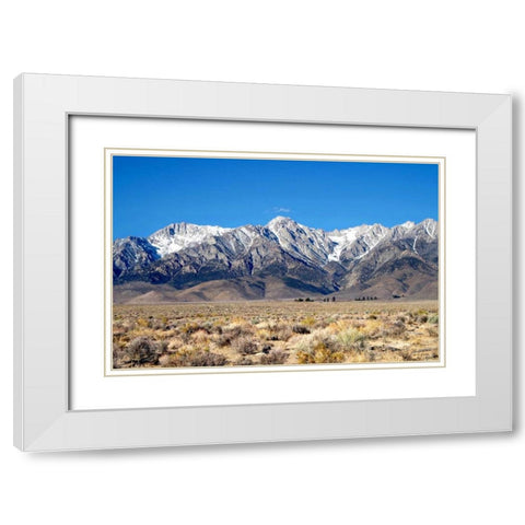 Sierra Nevada Mountains I White Modern Wood Framed Art Print with Double Matting by Taylor, Douglas