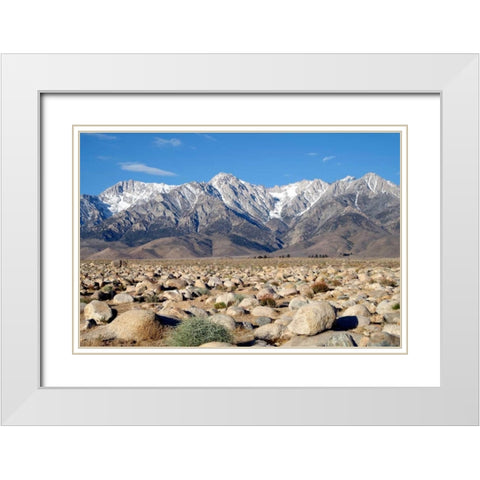 Sierra Nevada Mountains II White Modern Wood Framed Art Print with Double Matting by Taylor, Douglas