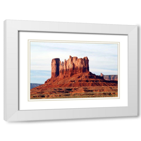 Navajo Country III White Modern Wood Framed Art Print with Double Matting by Taylor, Douglas
