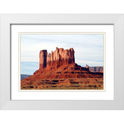 Navajo Country III White Modern Wood Framed Art Print with Double Matting by Taylor, Douglas