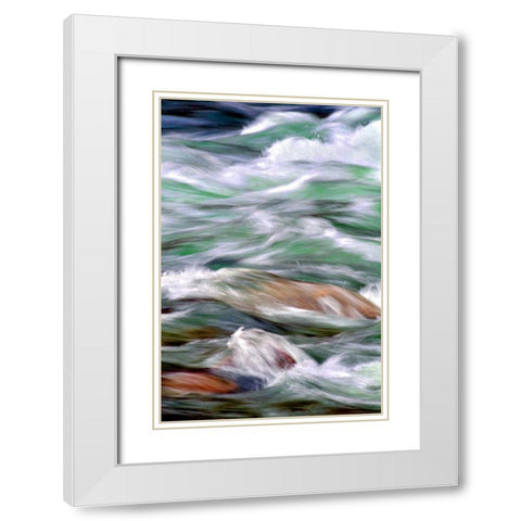 By the River I White Modern Wood Framed Art Print with Double Matting by Taylor, Douglas