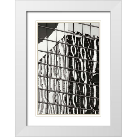 Architectural Glass BW White Modern Wood Framed Art Print with Double Matting by Taylor, Douglas
