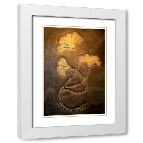 Crinoids I White Modern Wood Framed Art Print with Double Matting by Taylor, Douglas