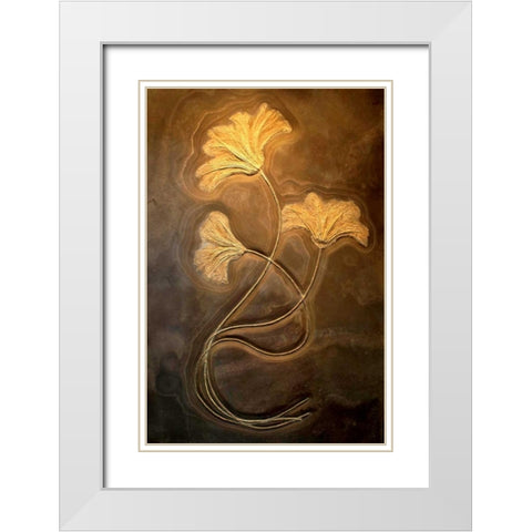 Crinoids I White Modern Wood Framed Art Print with Double Matting by Taylor, Douglas