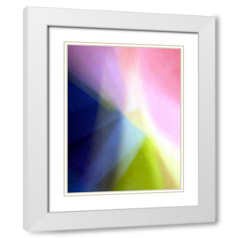 April Dawn White Modern Wood Framed Art Print with Double Matting by Taylor, Douglas