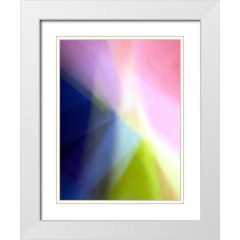 April Dawn White Modern Wood Framed Art Print with Double Matting by Taylor, Douglas