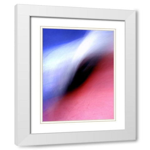 Breaking Wave White Modern Wood Framed Art Print with Double Matting by Taylor, Douglas