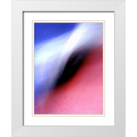 Breaking Wave White Modern Wood Framed Art Print with Double Matting by Taylor, Douglas
