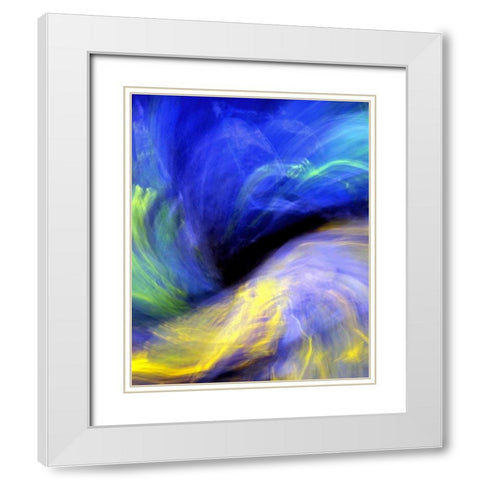 Black Opal White Modern Wood Framed Art Print with Double Matting by Taylor, Douglas