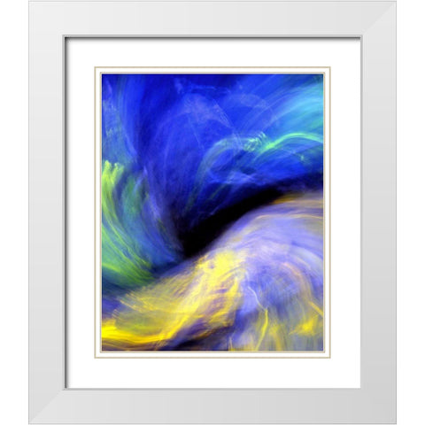 Black Opal White Modern Wood Framed Art Print with Double Matting by Taylor, Douglas