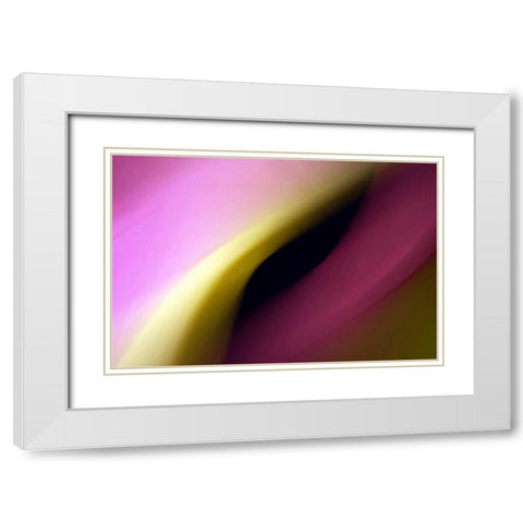 Twisted Beams I White Modern Wood Framed Art Print with Double Matting by Taylor, Douglas