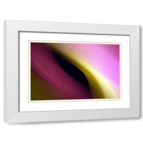 Twisted Beams II White Modern Wood Framed Art Print with Double Matting by Taylor, Douglas