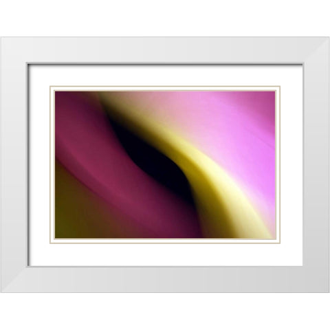 Twisted Beams II White Modern Wood Framed Art Print with Double Matting by Taylor, Douglas