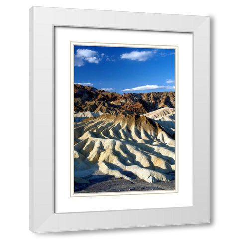 Zabriskie Point I White Modern Wood Framed Art Print with Double Matting by Taylor, Douglas