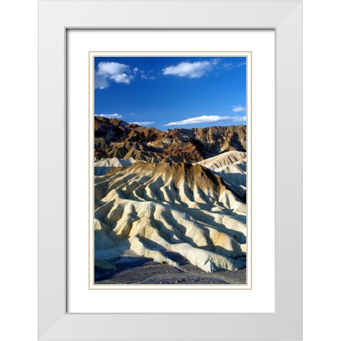 Zabriskie Point I White Modern Wood Framed Art Print with Double Matting by Taylor, Douglas