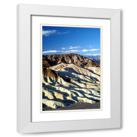 Zabriskie Point II White Modern Wood Framed Art Print with Double Matting by Taylor, Douglas