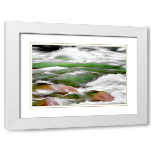 One Mile Riffle White Modern Wood Framed Art Print with Double Matting by Taylor, Douglas