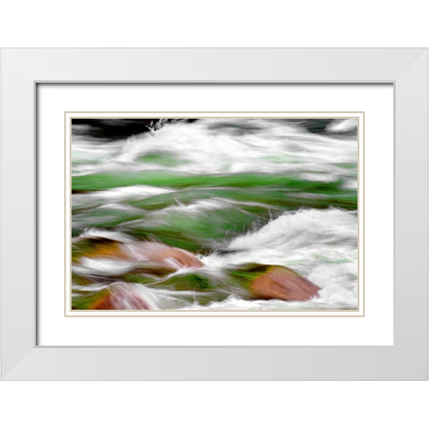 One Mile Riffle White Modern Wood Framed Art Print with Double Matting by Taylor, Douglas