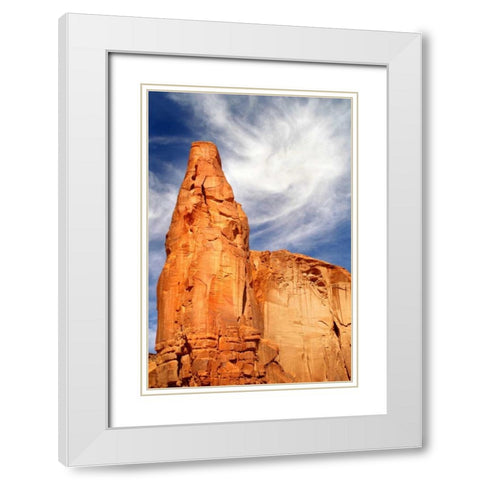 Navajo Skies White Modern Wood Framed Art Print with Double Matting by Taylor, Douglas