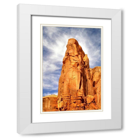 Spearhead Mesa White Modern Wood Framed Art Print with Double Matting by Taylor, Douglas