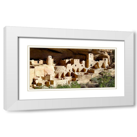 Cliff Palace at Mesa Verde White Modern Wood Framed Art Print with Double Matting by Taylor, Douglas