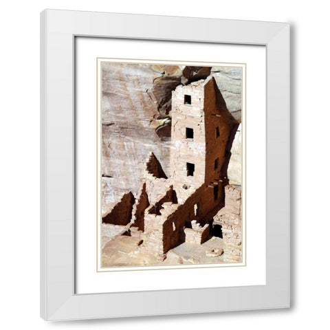 Square Tower House White Modern Wood Framed Art Print with Double Matting by Taylor, Douglas