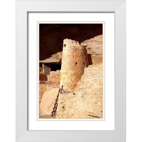 Cliff Palace Detail II White Modern Wood Framed Art Print with Double Matting by Taylor, Douglas
