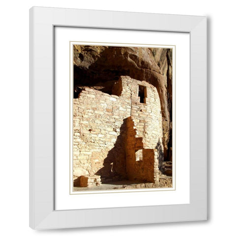 Cliff Palace Detail III White Modern Wood Framed Art Print with Double Matting by Taylor, Douglas
