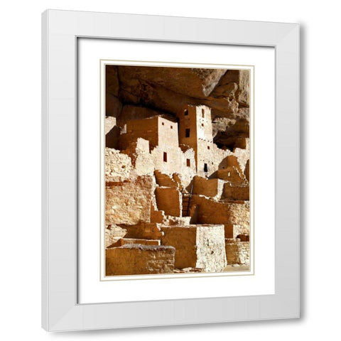 Cliff Palace Detail IV White Modern Wood Framed Art Print with Double Matting by Taylor, Douglas