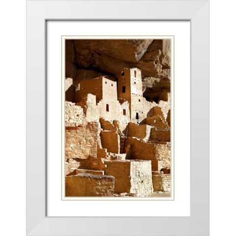 Cliff Palace Detail IV White Modern Wood Framed Art Print with Double Matting by Taylor, Douglas