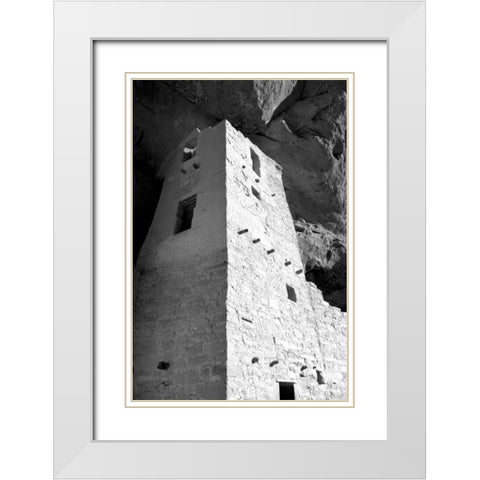 Cliff Palace Detail I BW White Modern Wood Framed Art Print with Double Matting by Taylor, Douglas