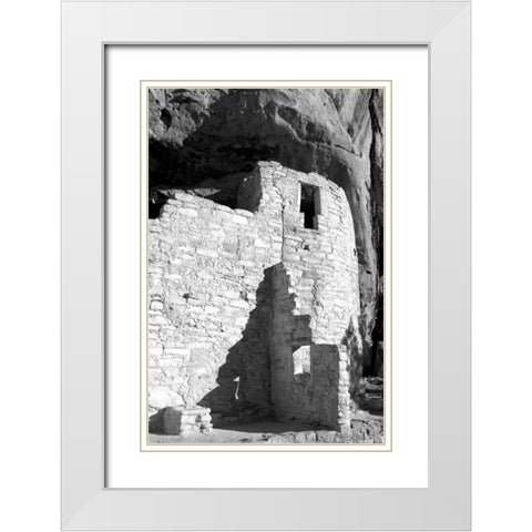 Cliff Palace Detail III BW White Modern Wood Framed Art Print with Double Matting by Taylor, Douglas
