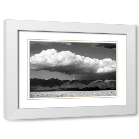 Cool Colorado Rain BW White Modern Wood Framed Art Print with Double Matting by Taylor, Douglas