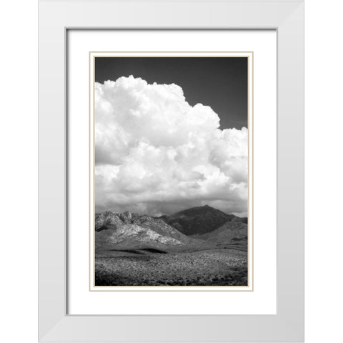 The Coming Storm BW White Modern Wood Framed Art Print with Double Matting by Taylor, Douglas