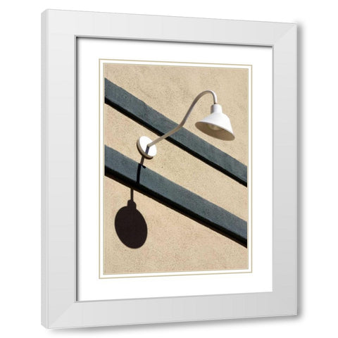 Lampshade White Modern Wood Framed Art Print with Double Matting by Taylor, Douglas