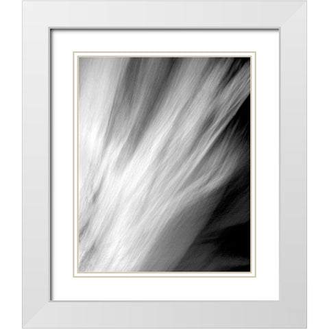 Frozen Fire I White Modern Wood Framed Art Print with Double Matting by Taylor, Douglas