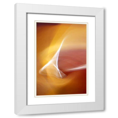 A Soothing Blend White Modern Wood Framed Art Print with Double Matting by Taylor, Douglas