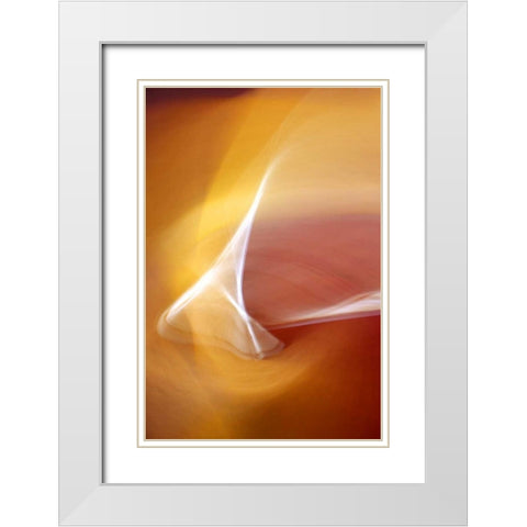 A Soothing Blend White Modern Wood Framed Art Print with Double Matting by Taylor, Douglas