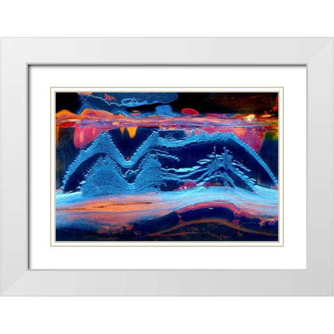 As the Dragon Stirs II White Modern Wood Framed Art Print with Double Matting by Taylor, Douglas