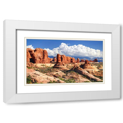 Weathering Sandstones White Modern Wood Framed Art Print with Double Matting by Taylor, Douglas
