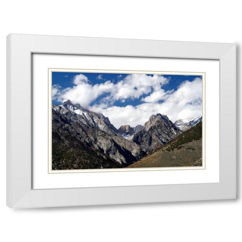 High Sierra Spring White Modern Wood Framed Art Print with Double Matting by Taylor, Douglas