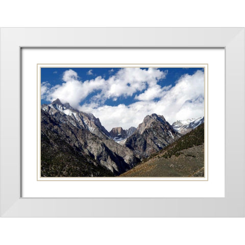 High Sierra Spring White Modern Wood Framed Art Print with Double Matting by Taylor, Douglas